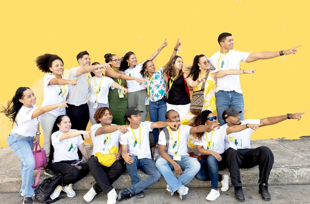 Los voluntarios en los 20 años del Hay Festival