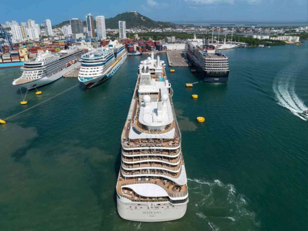 Cruceros con pasajeros en tránsito y tripulantes dinamizaron el Puerto de Cartagena